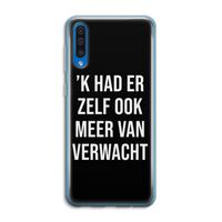 Meer verwacht - Zwart: Samsung Galaxy A50 Transparant Hoesje