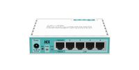 Mikrotik RB750GR3 bedrade router Gigabit Ethernet Turkoois, Wit - thumbnail