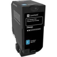 Lexmark 74C2SCE Cartridge Cyaan laser toner & cartridge