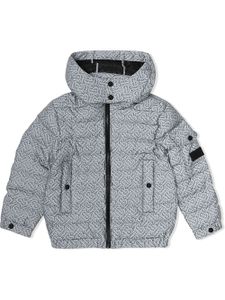 Burberry Kids doudoune à motif monogrammé - Noir