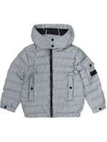 Burberry Kids doudoune à motif monogrammé - Noir - thumbnail