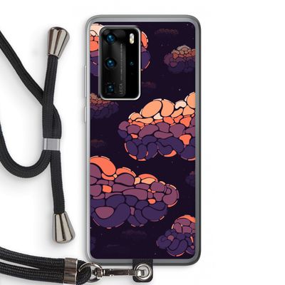 Patroon Wolken: Huawei P40 Pro Transparant Hoesje met koord