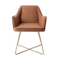 Jesper Home Tome eetkamerstoel cross gold Cinnamon Bun