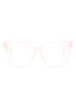 Burberry Eyewear lunettes de vue oversize à monture papillon - Rose