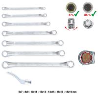 KS TOOLS Double combination spanne 7tlg. covered