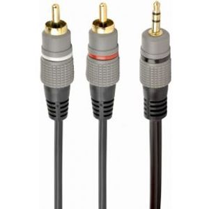 Gembird CCA-352-1.5M audio kabel 1,5 m 3.5mm 2 x RCA Zwart