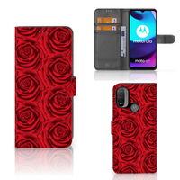 Motorola Moto E20 | E30 | E40 Hoesje Red Roses - thumbnail