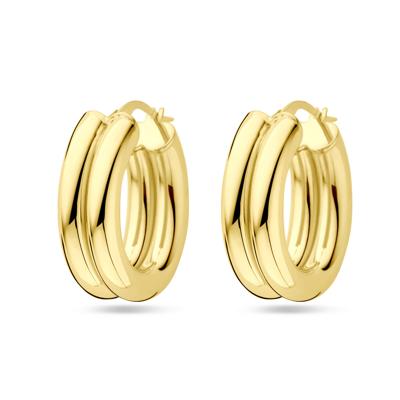 Elegante 14k Geelgouden Oorringen - 23x8mm