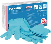 Honeywell Wegwerphandschoen | maat 8 blauw | nitril | EN 374, EN 455 PSA-categorie III | 100 stuks - 074008081C 074008081C - thumbnail