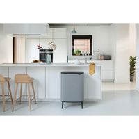 Brabantia Bo Touch Bin Hi Rechthoekig Grijs - thumbnail