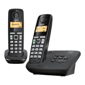Gigaset AL220A Duo Analoge-/DECT-telefoon Zwart Nummerherkenning