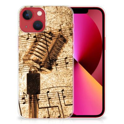 Apple iPhone 13 | Siliconen hoesje | met foto Bladmuziek Apple iPhone 13 | Siliconen hoesje | met foto Bladmuziek