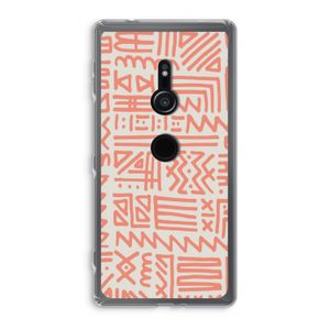 Marrakech Pink: Sony Xperia XZ2 Transparant Hoesje