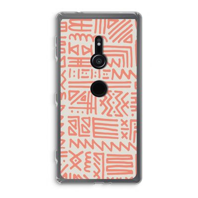 Marrakech Pink: Sony Xperia XZ2 Transparant Hoesje