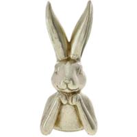 Decoratie beeld paashaas - borstbeeld - goud - polyresin - 20 cm - haas / konijn - paasdecoratie