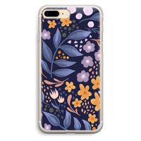 Flowers with blue leaves: iPhone 7 Plus Transparant Hoesje