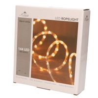 Lichtslang met 144 warm witte lampjes 6 meter feestverlichting - thumbnail