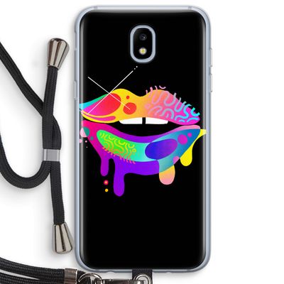 Lip Palette: Samsung Galaxy J5 (2017) Transparant Hoesje met koord