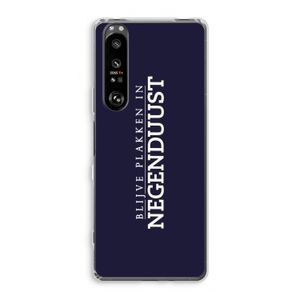 Blijve plakken in Negenduust: Sony Xperia 1 III Transparant Hoesje
