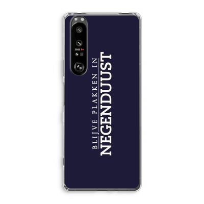 Blijve plakken in Negenduust: Sony Xperia 1 III Transparant Hoesje