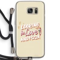 Pizza is the answer: Samsung Galaxy S7 Transparant Hoesje met koord Pizza is the answer: Samsung Galaxy S7 Transparant Hoesje met koord