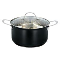 Alpina Pannenset 7-delig Mat Zwart/RVS/Glas Alpina Pannenset 7-delig Mat Zwart/RVS/Glas