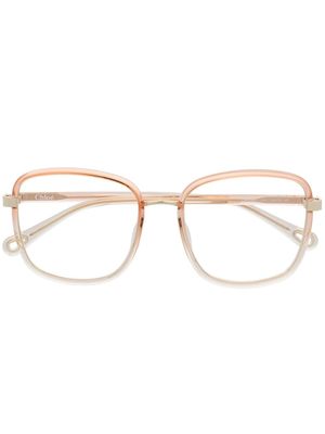 Chloé Eyewear lunettes de vue à monture oversize - Orange