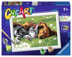 Ravensburger creart serie E sleeping cats and dogs