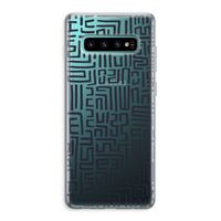 Moroccan Print: Samsung Galaxy S10 Plus Transparant Hoesje