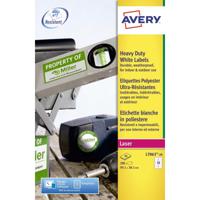 Avery ultra-sterke witte etiketten ft 99,1 x 38,1 mm (b x h), 280 stuks, 14 per blad