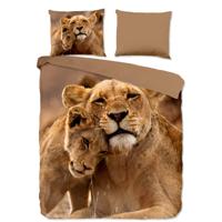 Dekbedovertrek Lovely - Tweepersoons (200x200 cm) - Meerkleurig Microvezel - Dessin: Dieren, Natuur - Pure - Dekbed-Discounter.nl
