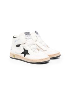 Golden Goose Kids baskets montantes Sky Star en cuir - Blanc