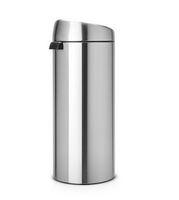 Brabantia Touch Bin afvalemmer 30 liter met kunststof binnenemmer - Matt Steel Fingerprint Proof - thumbnail