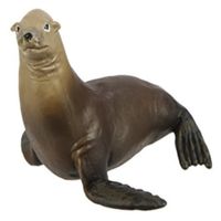 Safari speeldier zeeleeuw junior 9 x 6,5 cm bruin - thumbnail