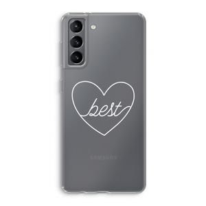 Best heart pastel: Samsung Galaxy S21 Transparant Hoesje