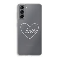 Best heart pastel: Samsung Galaxy S21 Transparant Hoesje