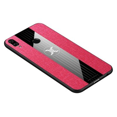 Voor Huawei Honor spelen XINLI stiksels doek Textue schokbestendig TPU beschermhoes (rood)