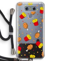 Chicken 'n Fries: LG G6 Transparant Hoesje met koord