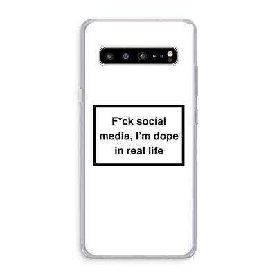 I'm dope: Samsung Galaxy S10 5G Transparant Hoesje