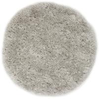Floki - Hoogpolig Vloerkleed - Zilver-Ø 120 cm