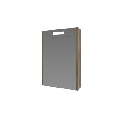 Spiegelkast BWS Salt 1 Deur Met LED 60x50 cm Incl. Planchetten Scotch Oak