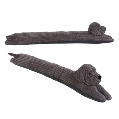 Hond Tochtstopper - 2x - 90 cm - antraciet - polyester - isolerend - tochtrol