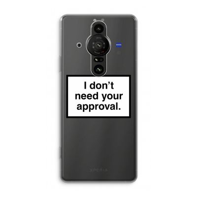Don't need approval: Sony Xperia Pro-I Transparant Hoesje