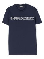 DSQUARED2 KIDS t-shirt en coton à logo imprimé - Bleu - thumbnail