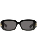 Gucci Eyewear lunettes de soleil GG à monture rectangulaire - Noir