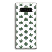 Weed: Samsung Galaxy Note 8 Transparant Hoesje