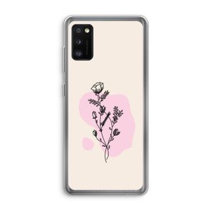 Roses are red: Samsung Galaxy A41 Transparant Hoesje