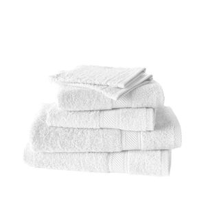De Witte Lietaer Helene Handdoekenset met washanden Wit, 6 delig Wit