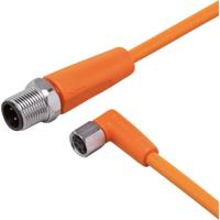 ifm Electronic EVT255 Verbindingskabel Aantal polen (sensoren): 4, 4 Stekker, recht, Bus, haaks 1 m 1 stuk(s)