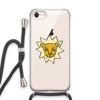 Kleine leeuw: iPhone 8 Transparant Hoesje met koord